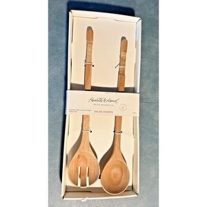 Hearth & Hand With Magnolia Wooden Salad Scoops - 2-pieces NWT